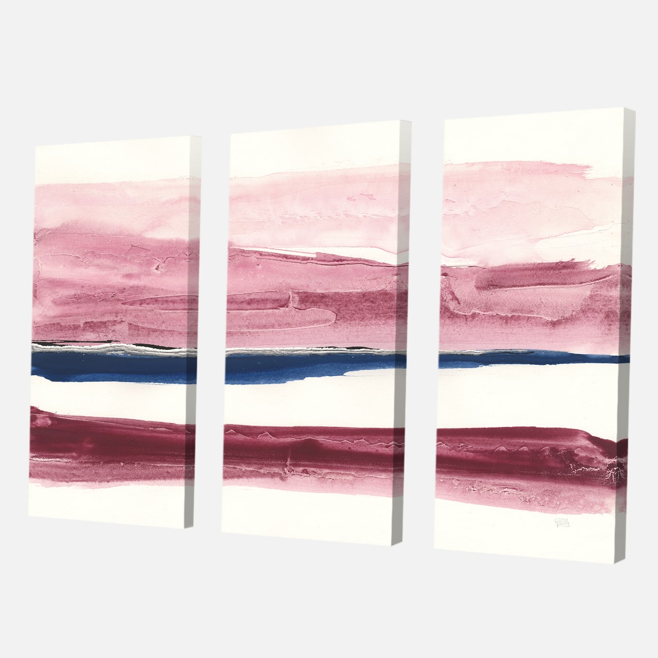 Designart - Patch of Dirty Pink II - Shabby Chic Canvas Artwork